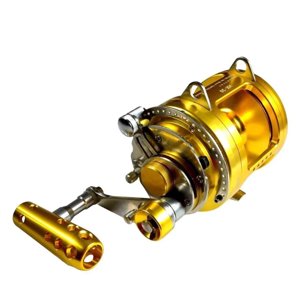 

Gomexus Trolling Reel Saltwater Reel Tuna Fishing Offshore Sea Tournament Game Solid Powerful Extra Smooth 30W70lbs 10 Year Test