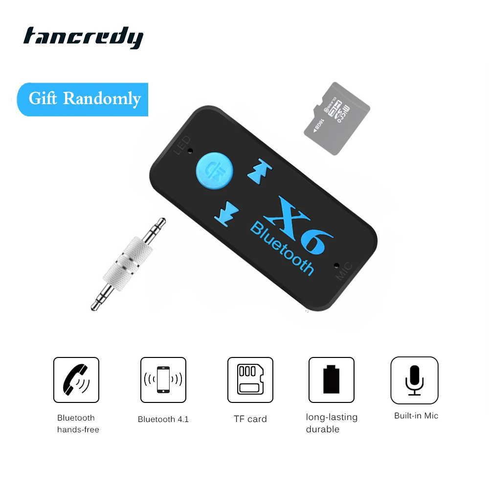 

USB Bluetooth Aux Receiver Adapter Support TF Card Aux Audio Bluetooth Handsfree Car Kit A2DP Stereo Mp3 Music Receiver