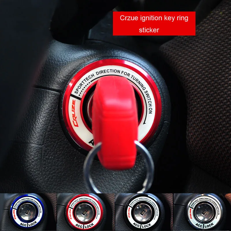 

Angelguoguo Aluminum Alloy Ignition Switch Protector Cover Fits for Chevrolet Cruze with noctilucent