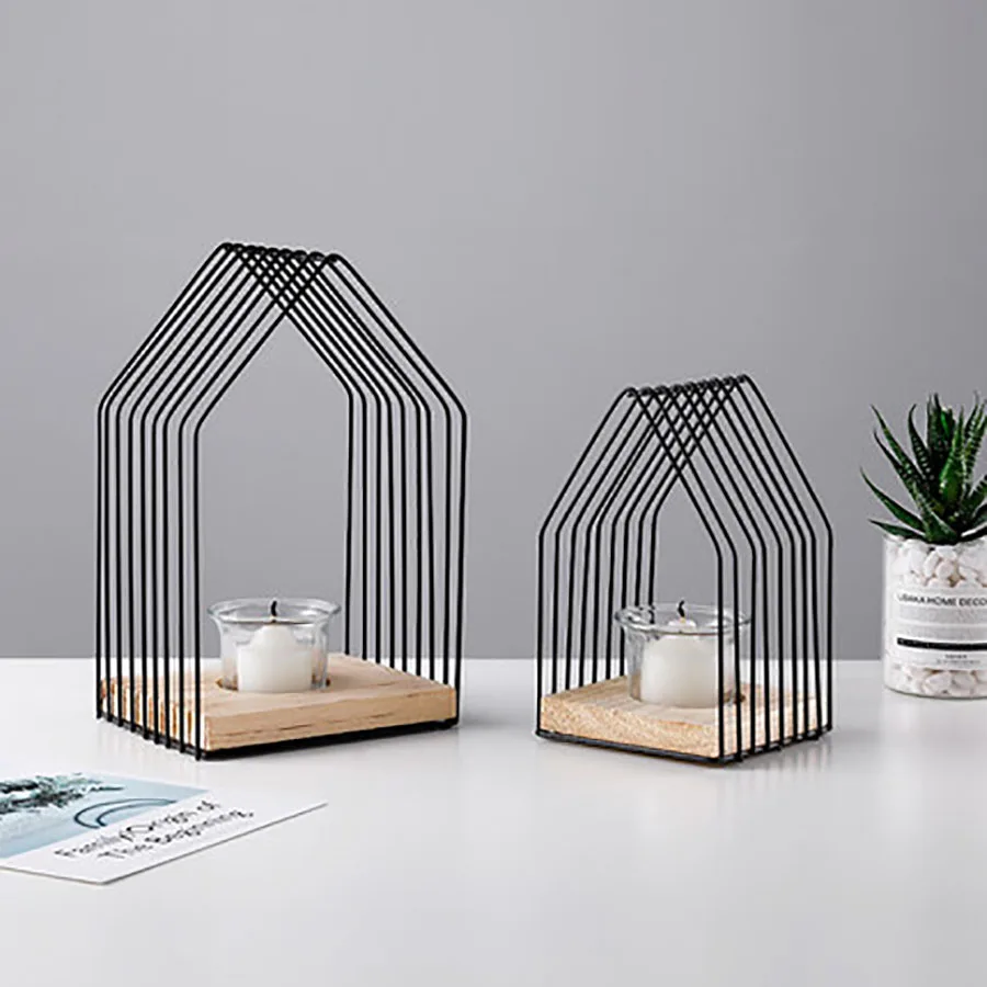 Скандинавский креативный современный чайный светильник со стеклянной