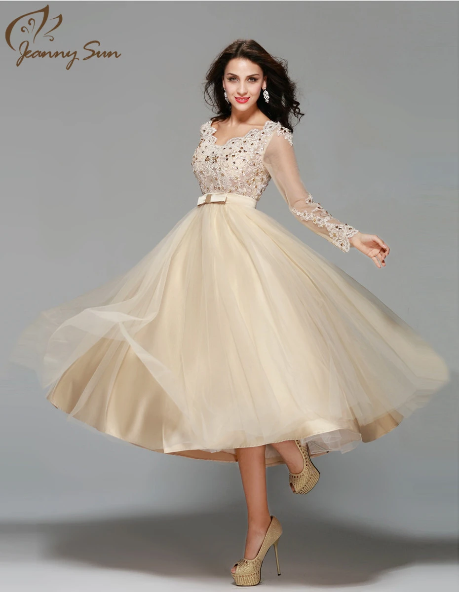 evening sun dress champagne