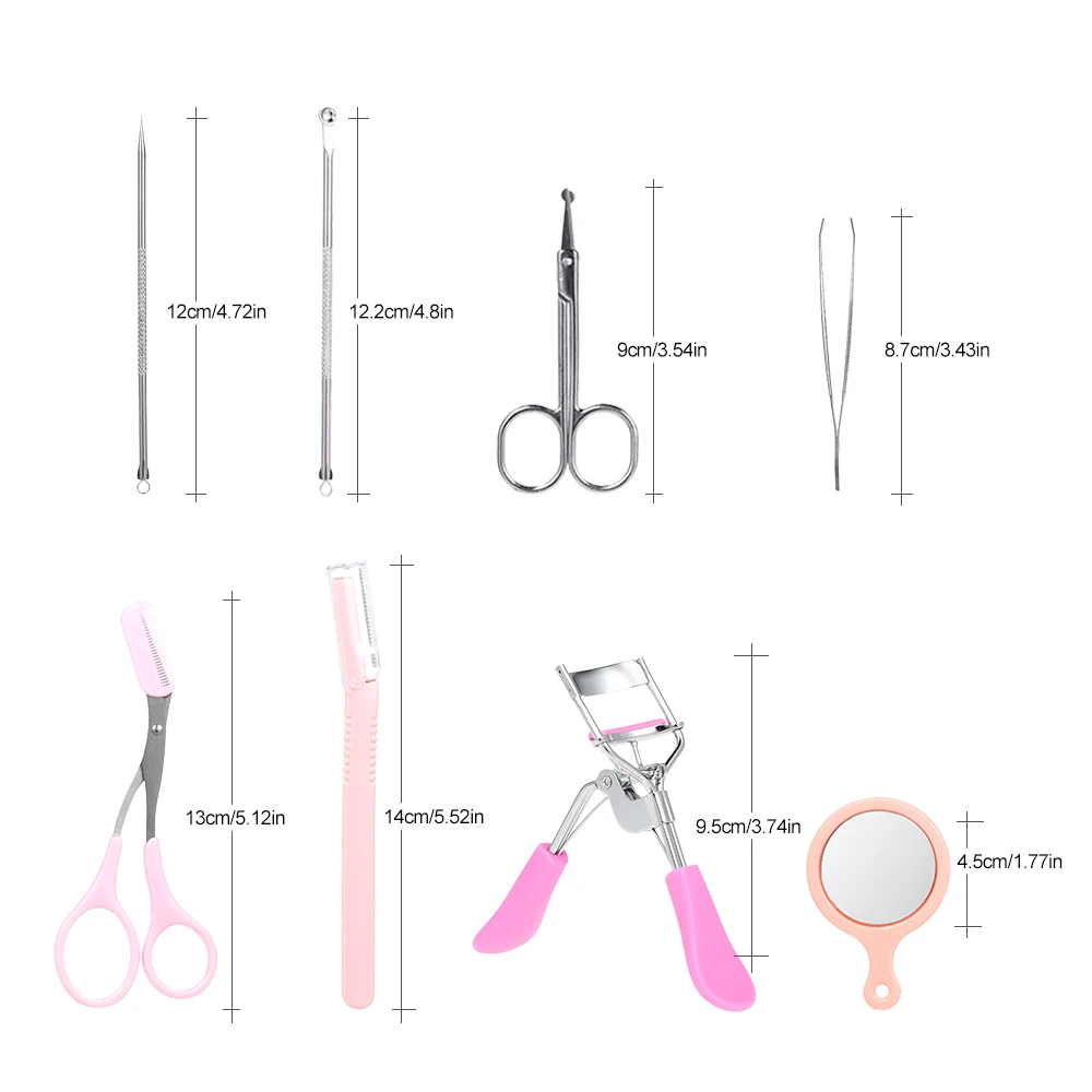 10 шт. набор инструментов для придания формы бровям|eyelash curler kit|tweezers acneacne tweezer |
