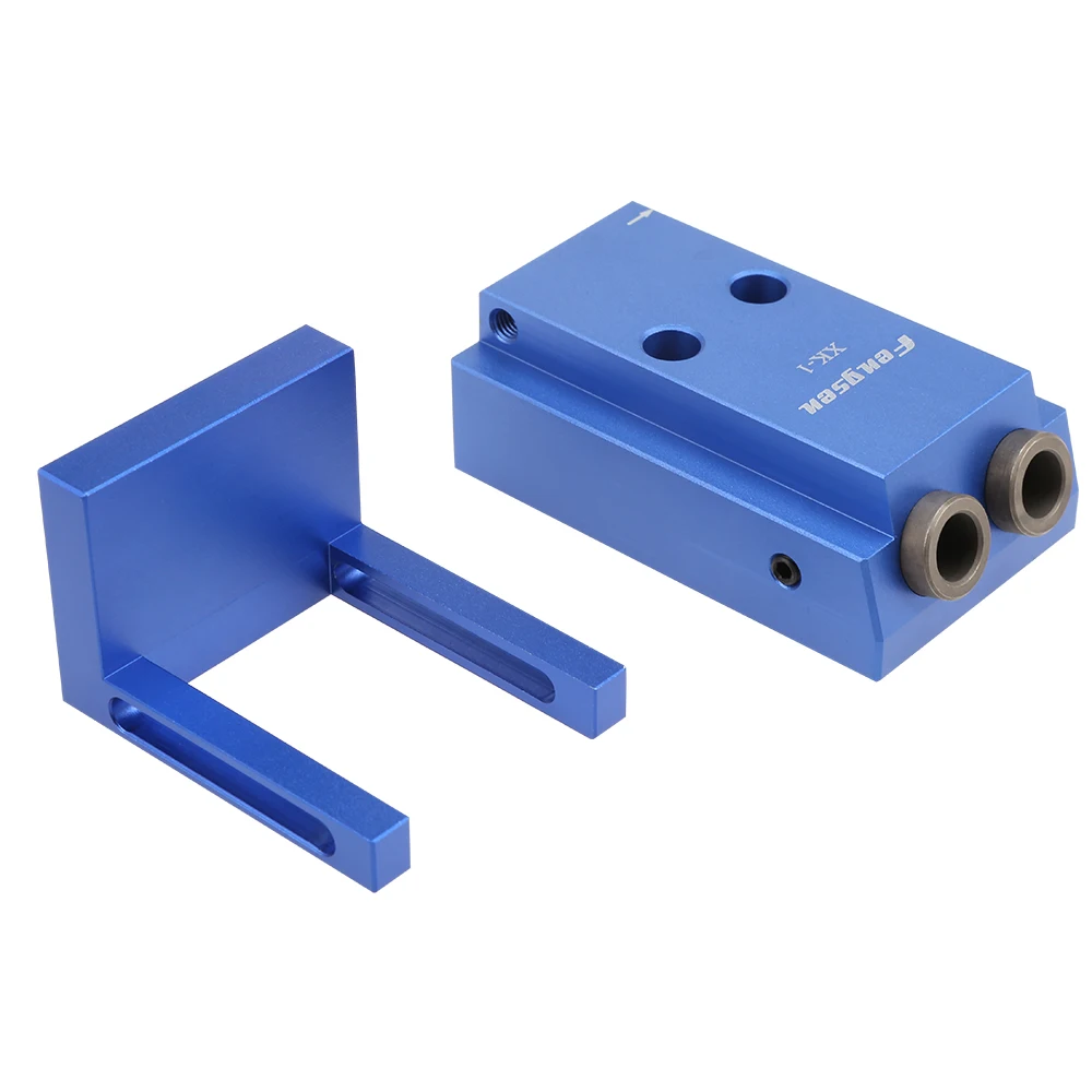 

Small Woodworking Tool Set Pocket Hole Jig Step Drill Bit Oblique Hole Locator Aluminum Alloy Durable Hand Tool Sets For DIY