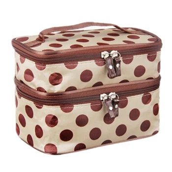

FGGS Hot Chic Lady's Dot Makeup Cosmetic Tool Toiletry Beige