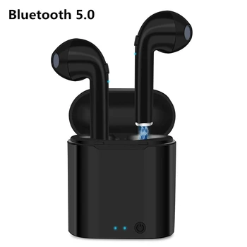 

Cool Wireless Bluetooth 5.0 Earphones I7 i7s TWS Earbuds Headset With Mic For iPhone XR XS 6 7 8 plus Max Universal andriod