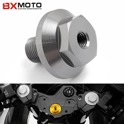 titanium Тройной винтовой зажим для Yamaha YZF R3 mt-03 MT 03 MT03 YZFR3- маслоналивная горловина Кепки болт с ЧПУ Мотоцикл аксессуары Запчасти - Цвет: titanium