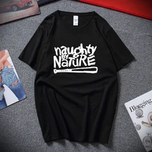 Naughty By Nature/футболка в стиле хип-хоп, рэп, скейтбординг, музыкальная группа 90s Bboy Bgirl черная хлопковая футболка футболки