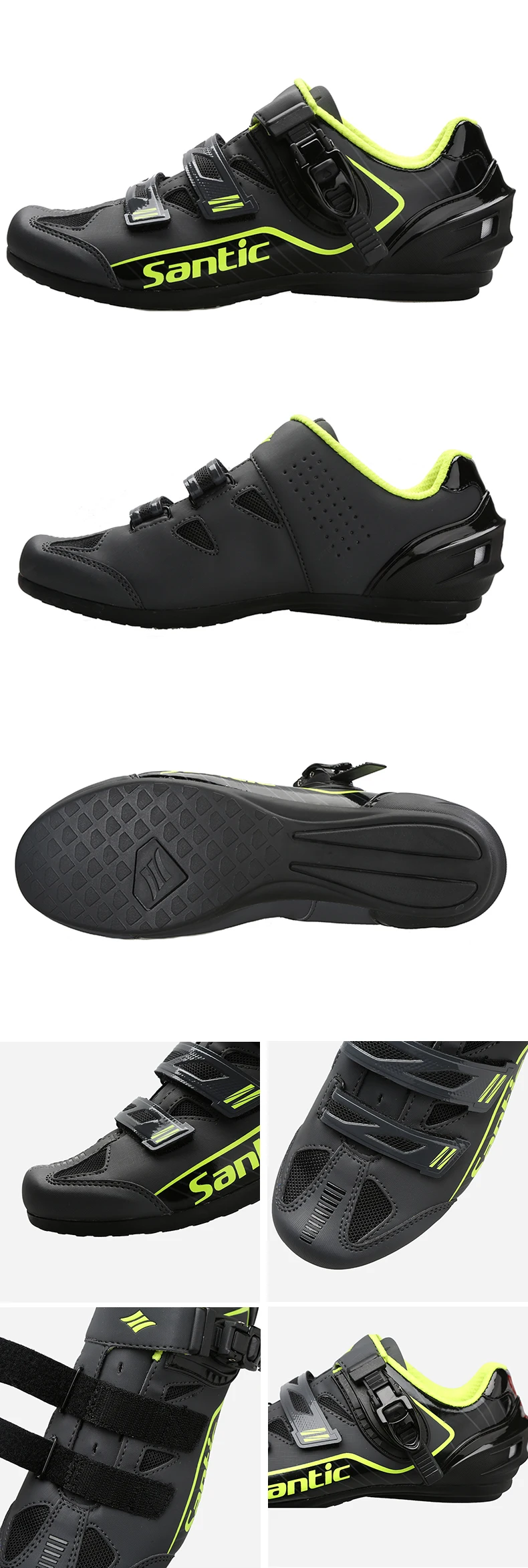 Santic Cycling Shoes Men Women MTB Mountain Road Bike Shoes Rubber Anti-slip Unlocked Bicycle Shoes Zapatillas Ciclismo