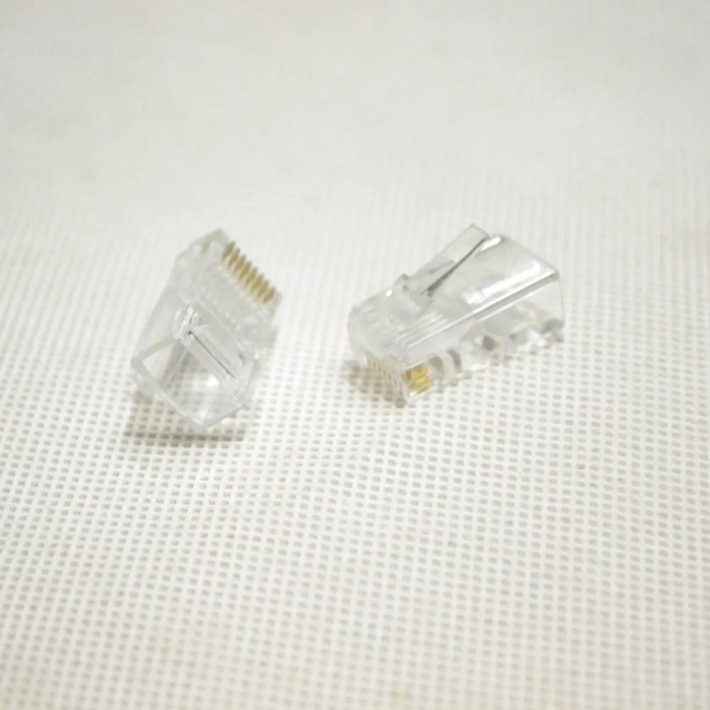 1000 шт. 8pin Кристалл разъем rj45 Разъем CAT5 CAT5e CAT6 модульных кабелей Вилки разъем сети Ethernet RJ45 Инструменты для наращивания волос