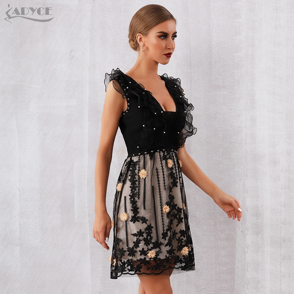 ADYCE летнее подиумное облегающее платье Vestidos Verano 2019 элегантное сексуальное