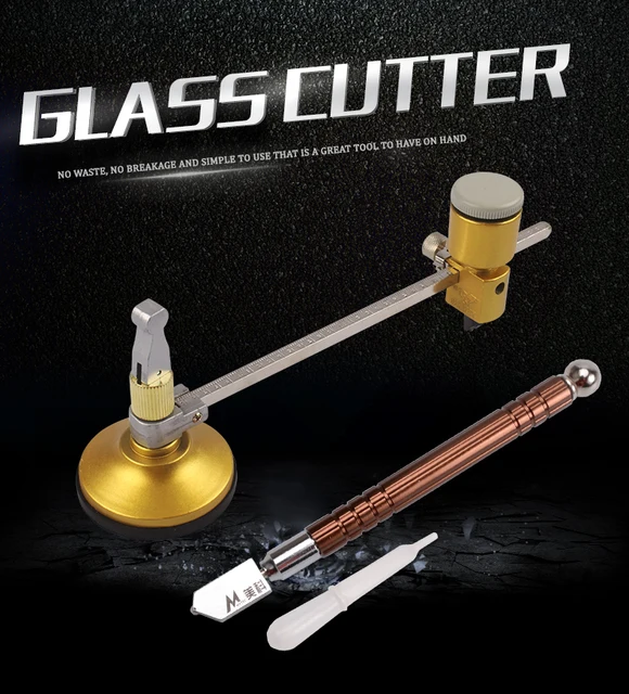 Circle Cutter Stained Glass Glass Cutter 360° Rotation Glass Circle Cutter  Cfor OMPass 40Cm Diameter Adjustable Circular Cutting Tool