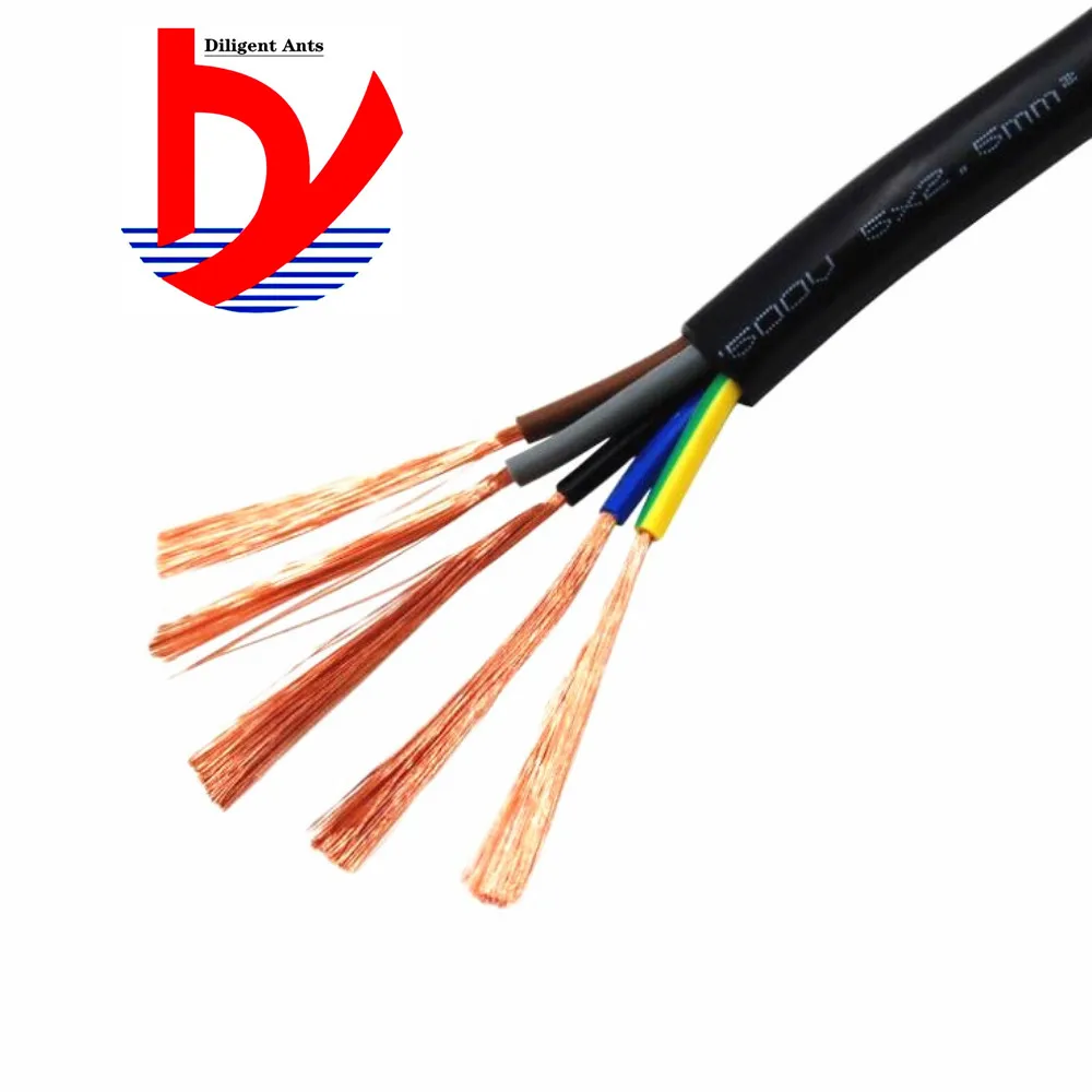 17 AWG 1MM2 RVV 2/3/4/5/6/7/8/10/12/14/16/18 ядер шпильки Медный провод электрический кабель RVV черного цвета