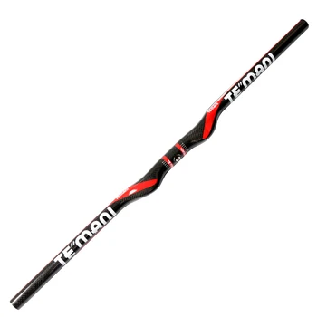

New TEMANI 3K Full Carbon Bicycle Broken Wind Mountain Bike Flat Handlebar Bike Parts 25.4/31.8*600/620/640/660/680/700/720mm