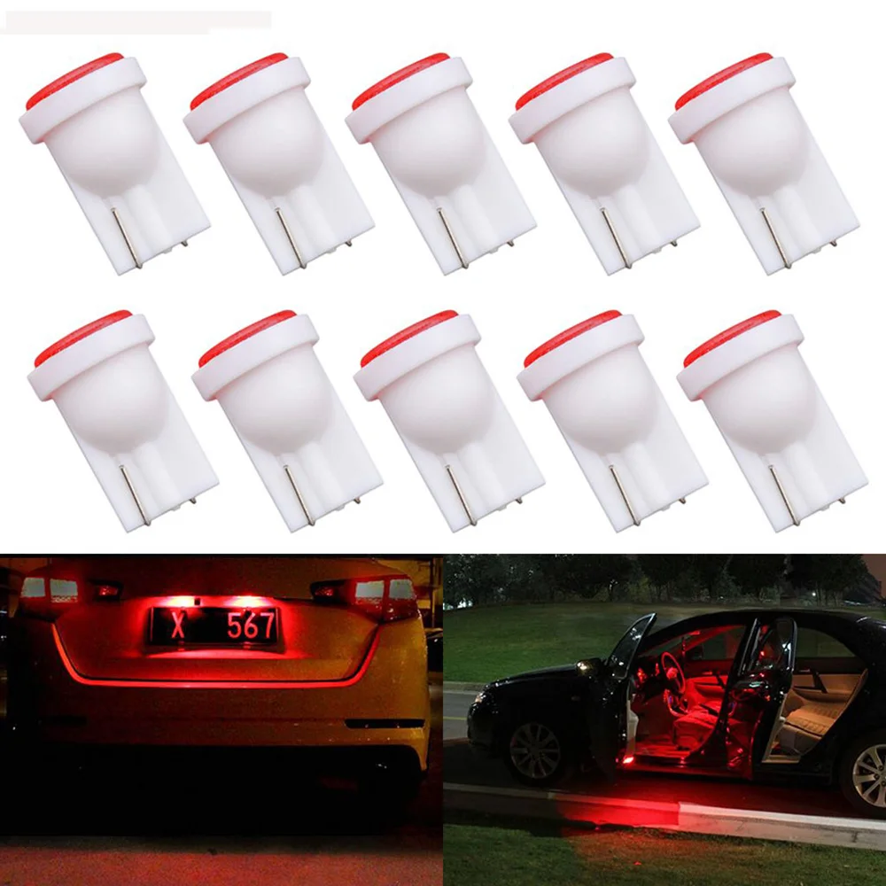 

T10 LED Car Lights Clerance Auto Lamp 12V Side Plate License Decoration Width Light 1-10 pcs