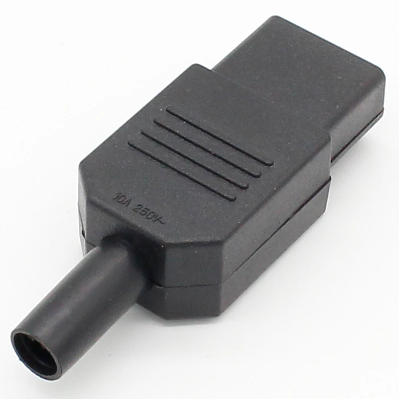 Черная розетка IEC 320 C13 новая оптовая цена Rewirable разъем питания 3pin 10A