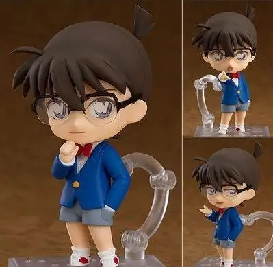 

10cm Detective Conan Nendoroid 803 Anime Conan Edogawa Action figure Movie Anime Doll Cartoon PVC Collection Model Toy
