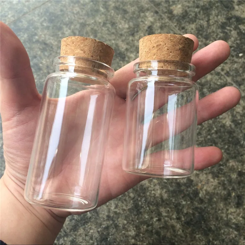 Glass Bottles with Cork Crafts Bottles Jars Weding Gift 50ml 80ml 100ml 150ml Empty Jars Containers