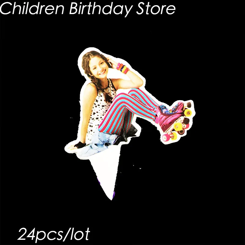 

24pcs/lot Soy Luna theme cake topper Soy Luna theme birthday party decorations Soy Luna theme cupcake decorations