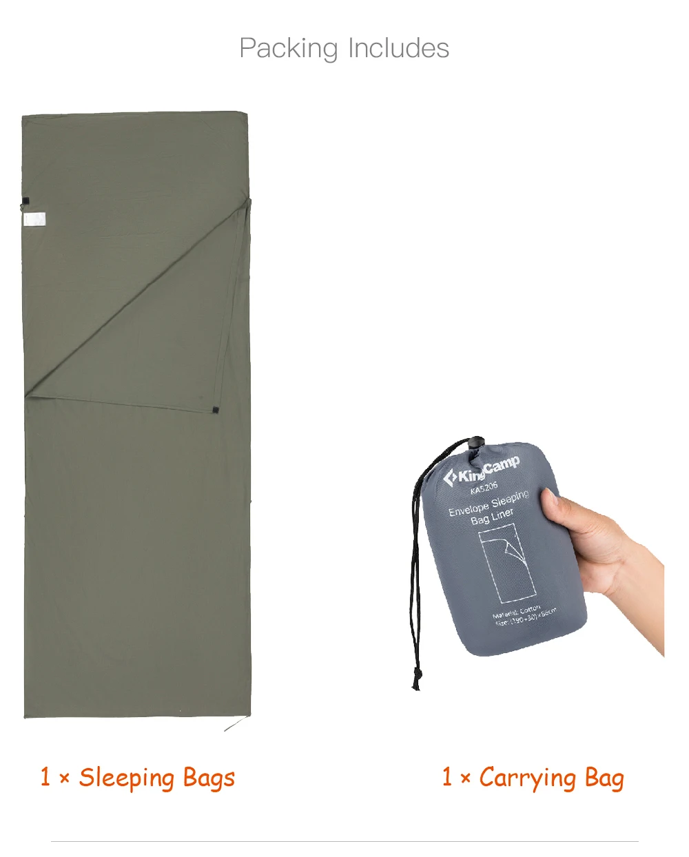 KingCamp-Outdoor-Camping-Envelope-Sleeping-Bag-Liner-for-Travel-Camping-220-86cm-Splicing-Cotton-Portable-Sleeping-Bags-5