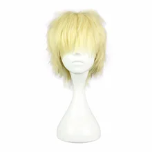 MCOSER 30 см бежевый цвет короткий синтетический парик для косплея Высокая температура волокна волос WIG-559A