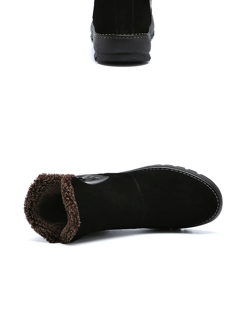 MYCOLEN/2018 г.; зимние ботинки; модная мужская теплая обувь на меху; элегантные удобные бархатные мужские ботинки; Scarpe Uomo Invernali