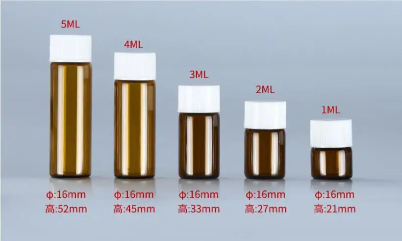300 шт. 1 мл 2 мл 3 мл 4 мл 5 мл мини Стекло духи маленький образец флаконы крошечный духи бутылки пустые таблетки наркотиков Тесты трубки