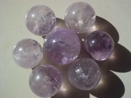 

huij 00532 7 Natural Amethyst Quartz Crystal Sphere Ball China