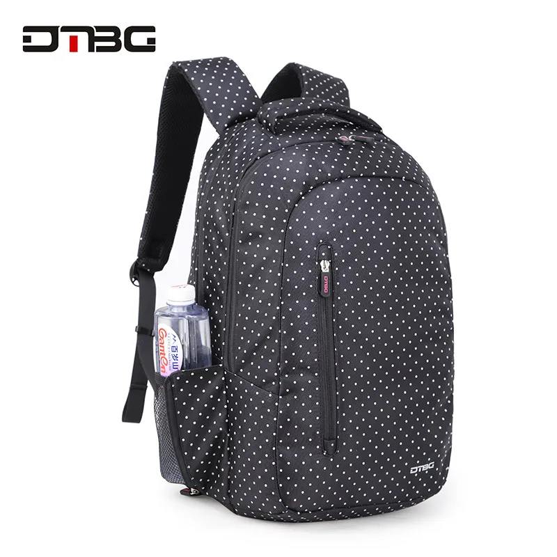 

DTBG 15.6 inch Backpack Hot Lovely Dot Girls Laptop Backpack Women Casual Daypacks Student Bag Waterproof Large College Mochilas