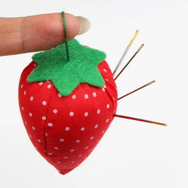 Cute Strawberry Needles Holder Embroidery Needle Inserted Sewing Kit