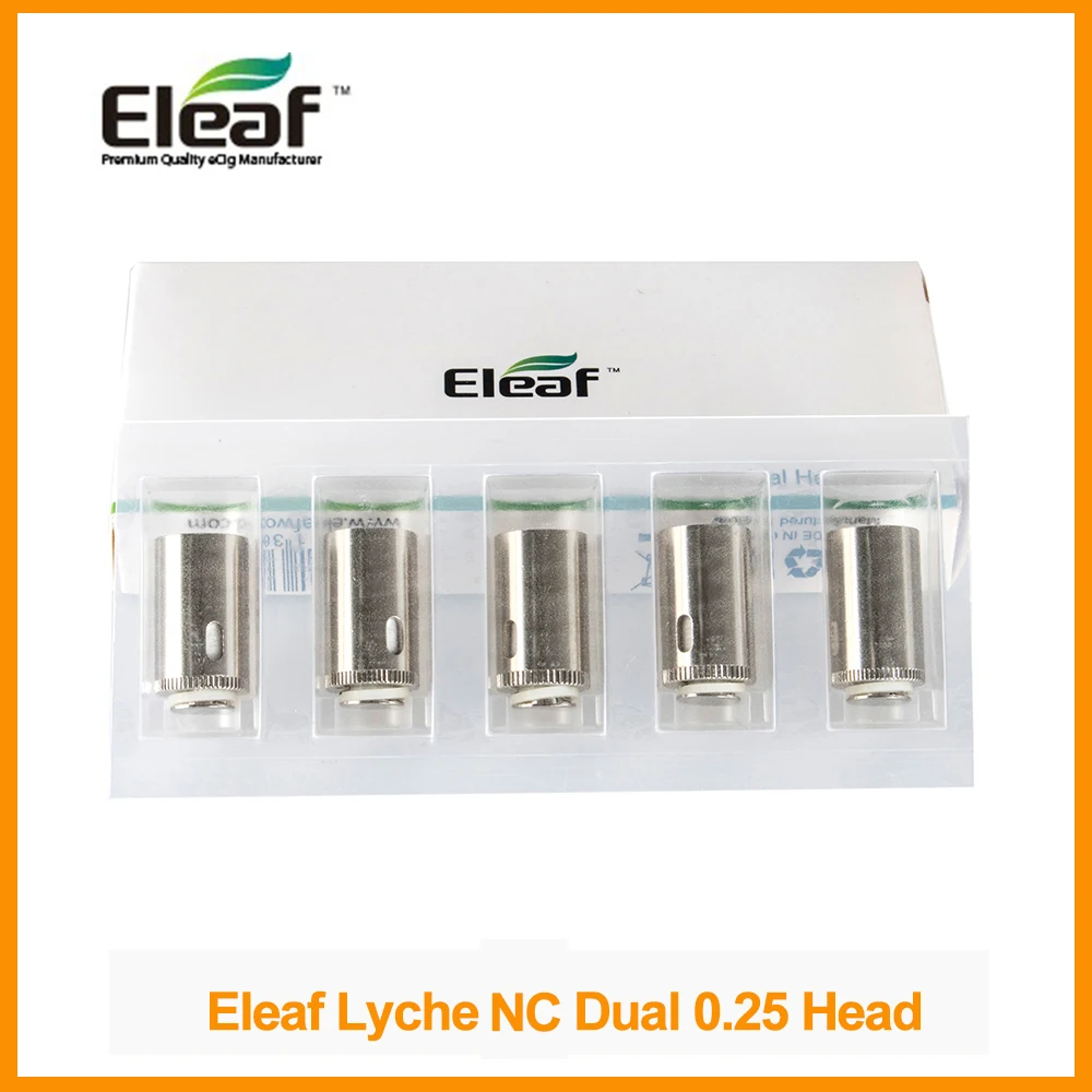 

Russian Warehouse Original Eleaf Lyche Dual 0.25ohm Head For Eleaf Lyche Atomizer Electronic Cigarette