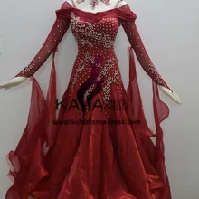 KAKA ТАНЕЦ b1417, Новинка года Одежда для танцев Костюмы для бальных танцев Стандартный платье для танцев, Вальс Конкурс платье, Для женщин, Костюмы для бальных танцев платье для танцев