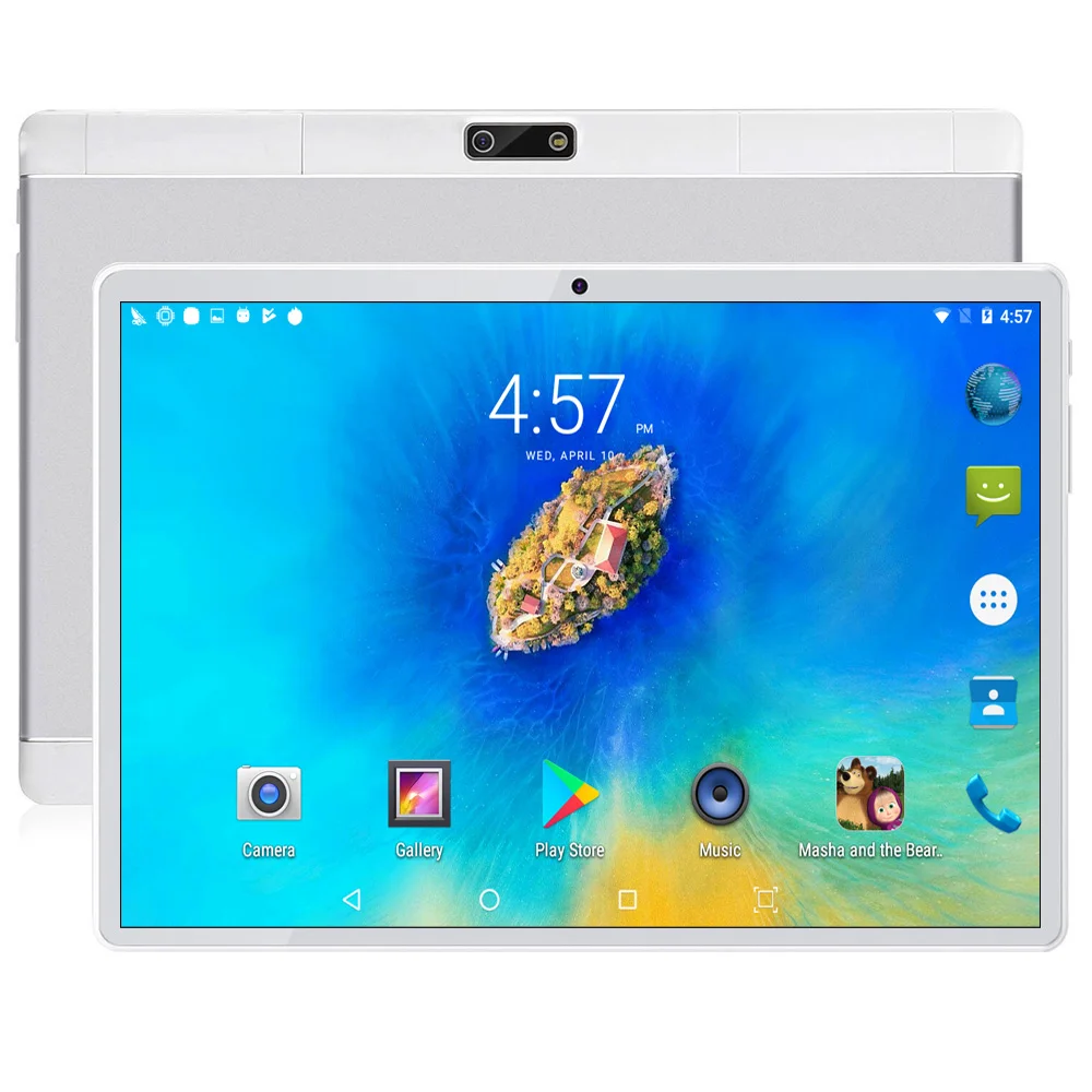  Ruissian Warehouse Ships 10 Inch Android 7.0 Tablet Pc 4GB RAM+64GB ROM Mobile Phone Call Octa Core