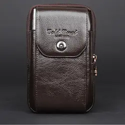 Высокое качество для мужчин Фанни талии сумка карман бум портсигар чехол повседневное пояса из натуральной кожи сотовый/Сумка для