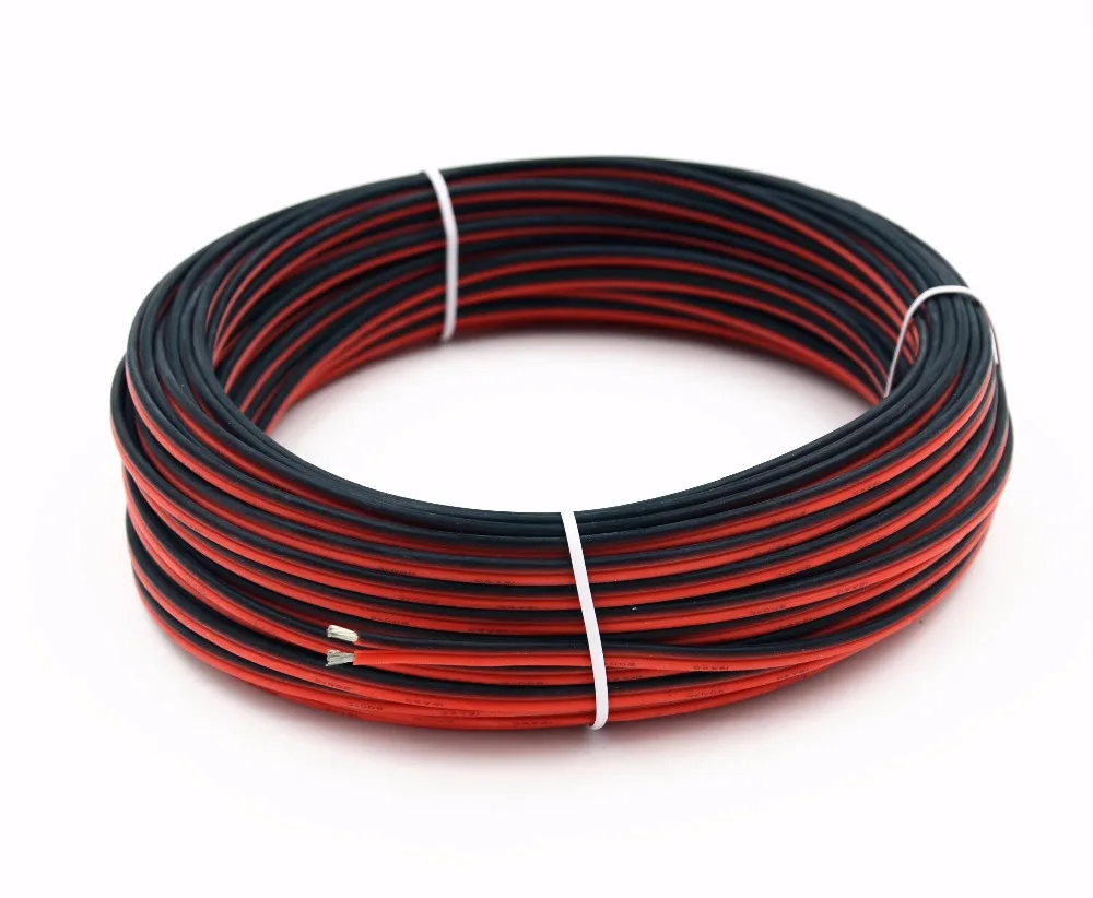 

20awg Silicone Electrical Wire 10M Extension Cable Wire 2pin Cord Cables Flexible Hook UP Strands Tinned Copper Wire