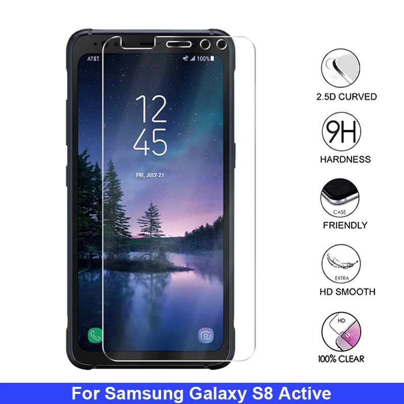 2 шт 9H Премиум Закаленное стекло для samsung Galaxy S8 Active SM-G892A 2.5D 0,26 мм Защитная пленка для экрана