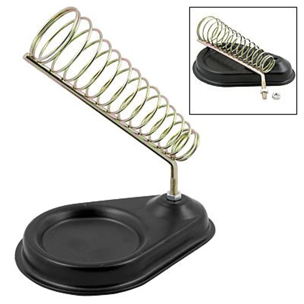Promotion! Soldering Solder Iron Metal Stand Holder Black Basein