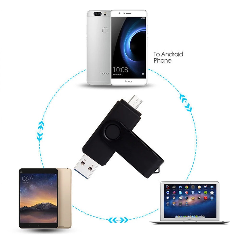 2 в 1, OTG USB флеш-накопитель, 128 ГБ, 64 ГБ, 32 ГБ, 16 ГБ, 8 ГБ, флеш-накопитель, смартфон, внешний накопитель, Android, USB флешка