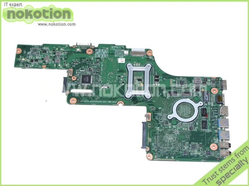 Dk10fg-6050a2491301-mb-a03 PN 1310a2491319 SPS v000275120 для Toshiba Satellite L855 Материнская плата ноутбука HD4000 + HD 7670 м Графика