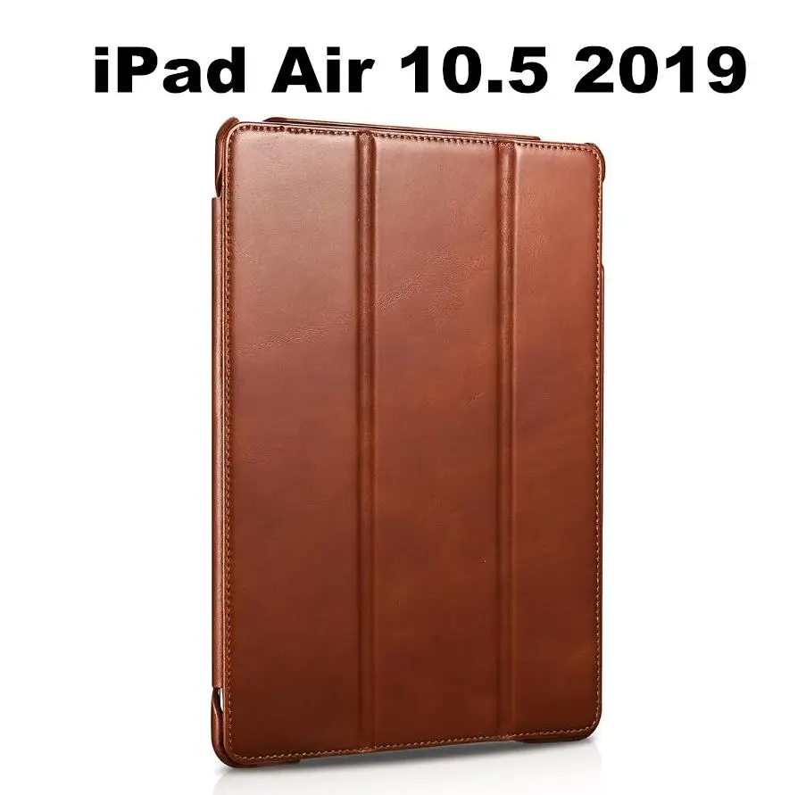 ICarer для iPad Pro 11 дюймов iPad Air 10,5 Mini5 Mini 5 чехол из натуральной кожи для iPad Pro 12,9 дюйма iPad air 3 - Цвет: iPad Air 3 10.5 2019