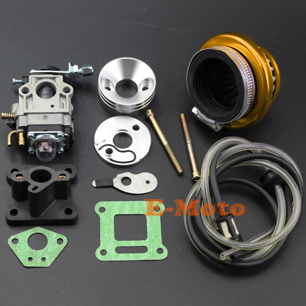 2 Stroke 47cc 49cc Racing Carburetor Carb Air Filter Stack Intake