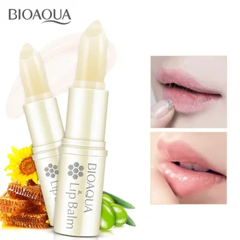 

BIOAQUA Natural Aloe Honey Moisturizing Lip Balm Colorless Refine repair lip wrinkles For Woman Winter Lip Care Free Shipping