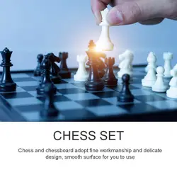 32 шт./компл. набор пластиковых шахмат развлечение настольная игра шахматы Замена складной международной шахматы для Детская вечеринка
