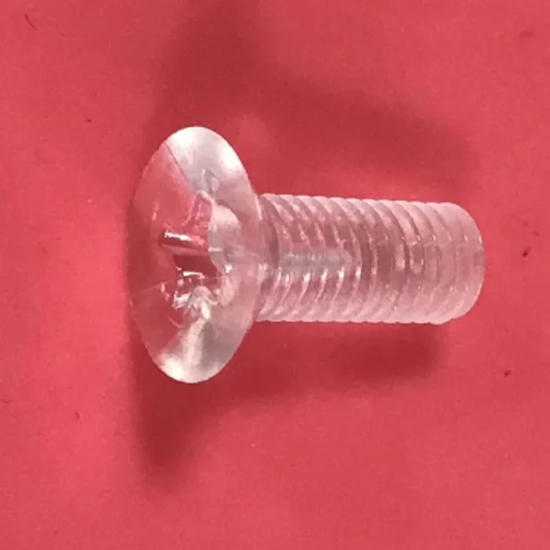 30pcs M6 PC nylon bolts phillips screw countersunk head bolt plastic screws 10mm30mm length