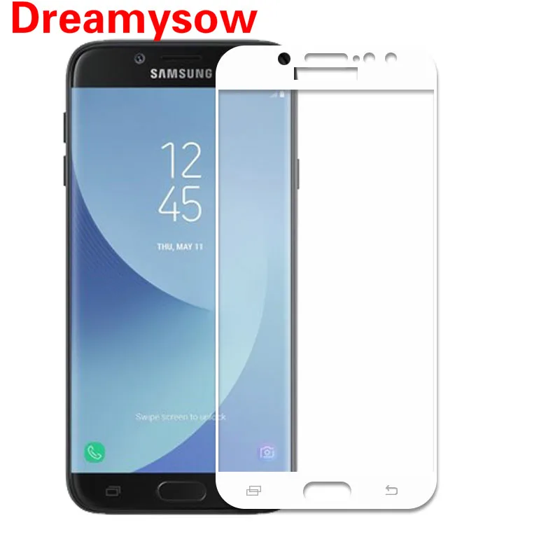 

Full Cover Color Screen Protector for J330 J530 J730 Tempered Glass For Samsung Galaxy A6 2018 J3 J5 J7 2017 Pro A3 A5 A7 2017