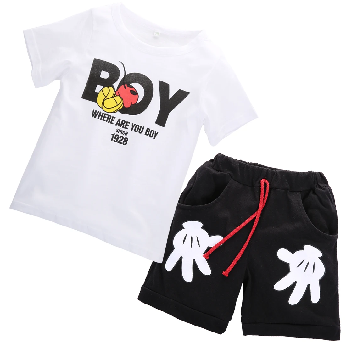 

2PCS Toddler Kids Clothes Outfits Set 2017 New Baby boys Short Sleeve COTTON T-shirt Tops +Short pants