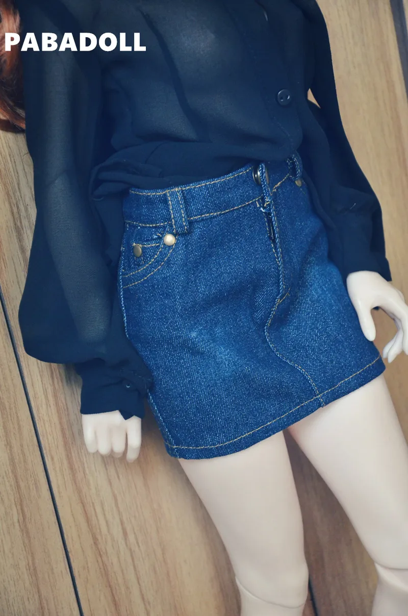 

Jeans Skirt for BJD Doll 1/4 1/3 SD10/13,SD16 Doll Clothes Customized CWB62