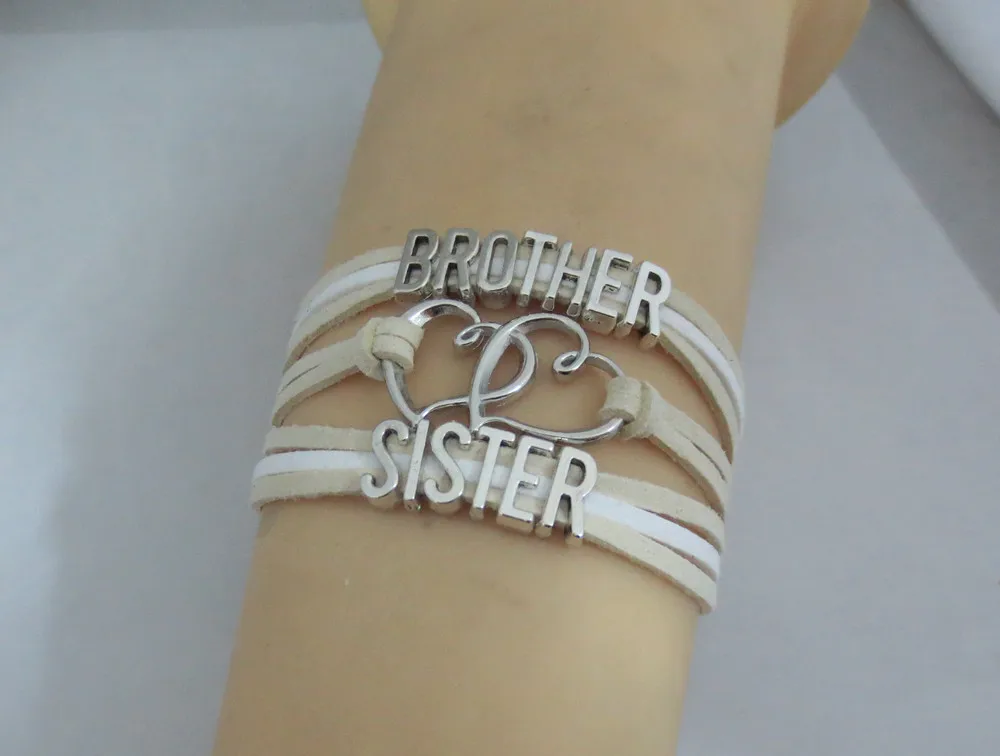 Fashion Brother S Bracelets Charm Love Sister Bracelets Charm Brother Love Sister
