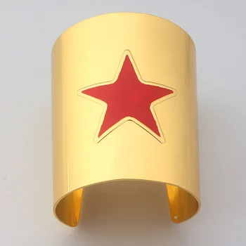 

Diana Princess Cosplay Bracelet Gold Star Bracer Halloween Superhero Cosplay Accessories Hallooween Cos Weapon