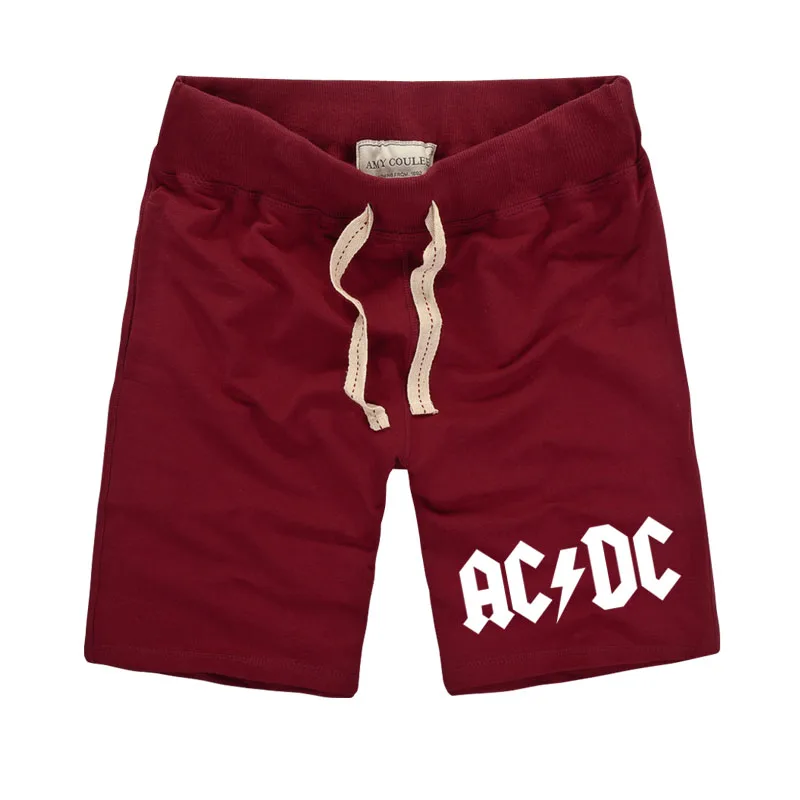 New Brand Men's Casual Shorts with Pocket ACDC Letter Printing Pure Cotton Shorts for Male Workout or Homewear Plus Size New Brand Men's Casual Shorts with Pocket ACDC Letter Printing Pure Cotton Shorts for Male Workout or Homewear Plus Size