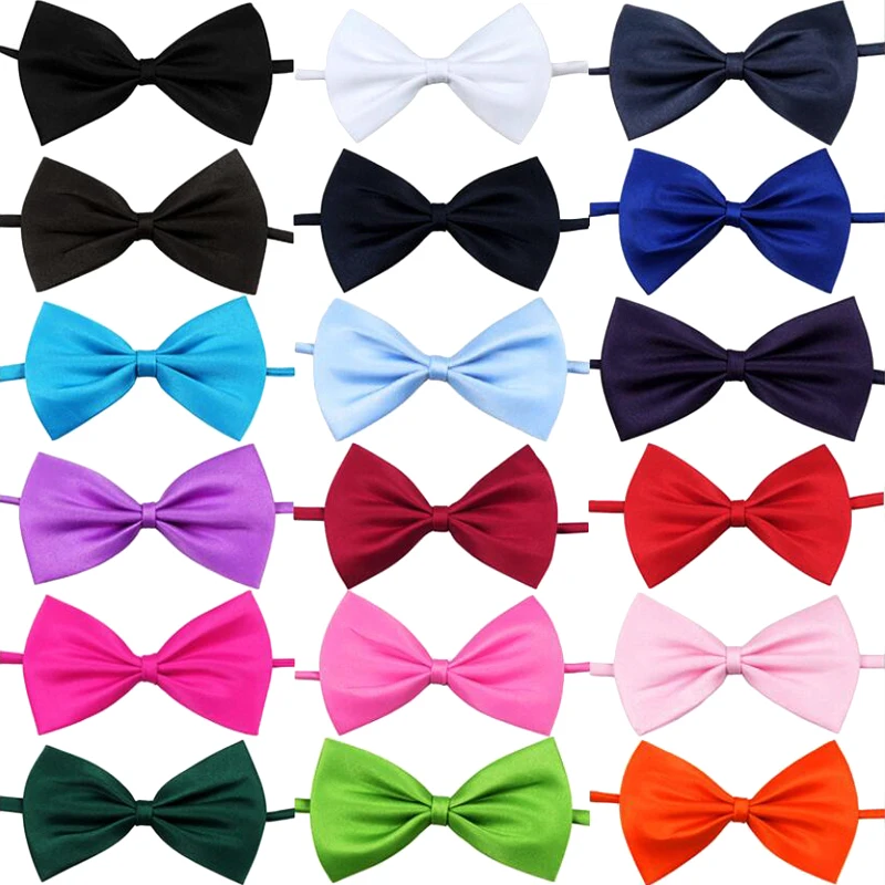 

Wholesale 200PC/Lot 40 colours Handmade Dog Pet Ties Adjustable Dog Cat Neckties Pet Bow Ties Grooming Supplies H85